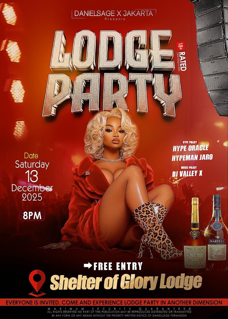 Lodge Party event poster design